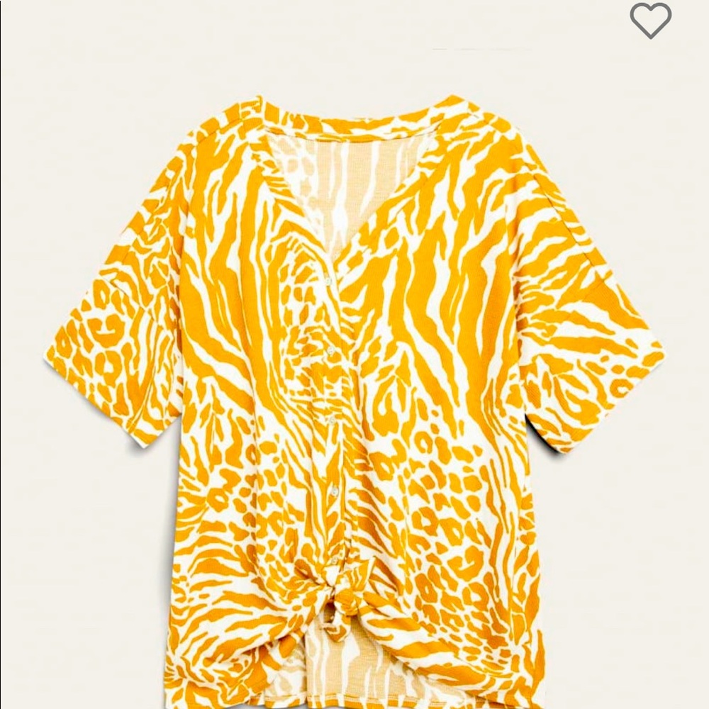 Molly and Isadora Baby waffle button up shirt